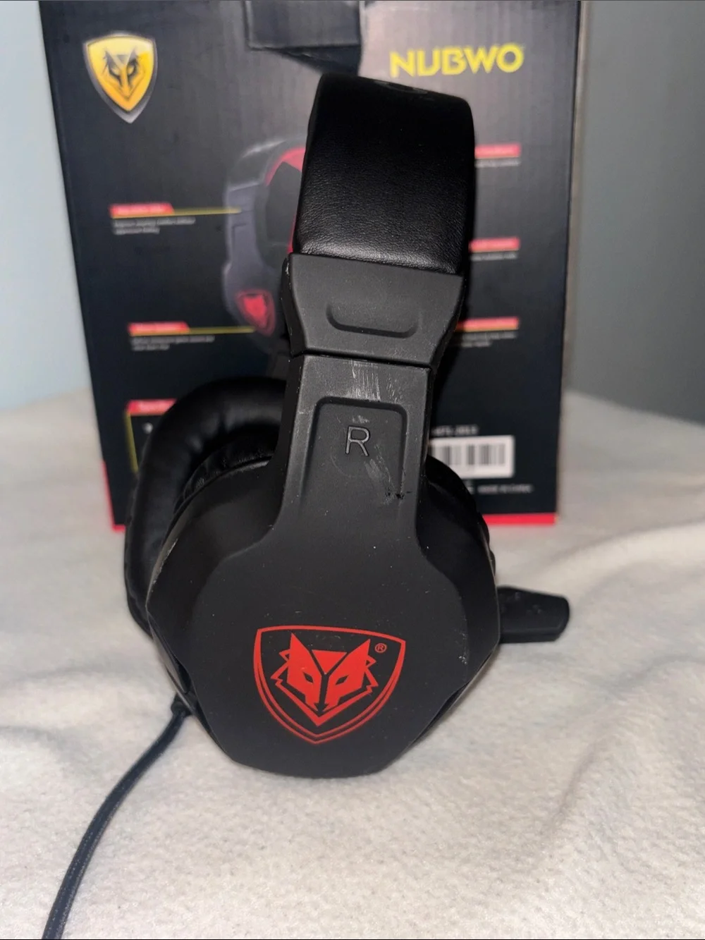 U3 Black & Red Wired Gaming Headset with Microphone